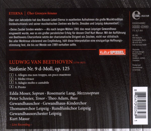 Sinfonie 9 (Kulturspiegel-Edition)