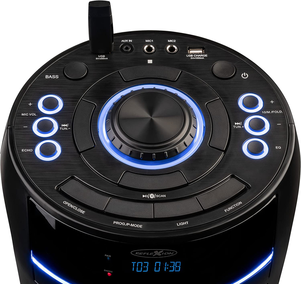 Party-Box mit CD-Player, Radio, Bluetooth, USB, MP3