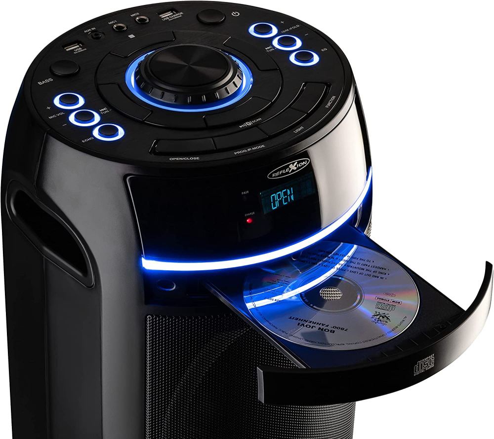 Party-Box mit CD-Player, Radio, Bluetooth, USB, MP3