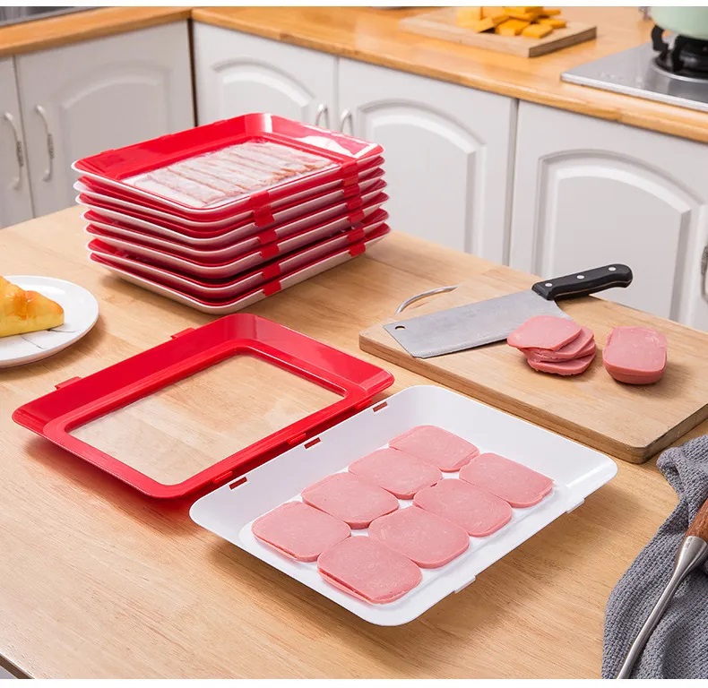 "FlexibleFRESH" Frischhalteplatten im 3er-Set rot