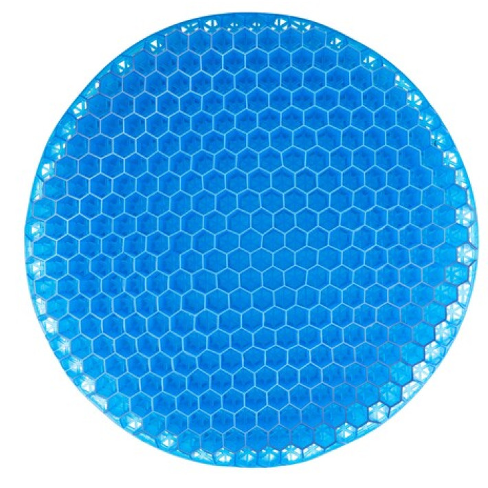 Orthopädisches rundes Gel-Sitzkissen mit Anti-Rutsch-Bezug