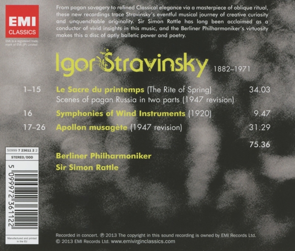 Le Sacre Du Printemps/Apollon