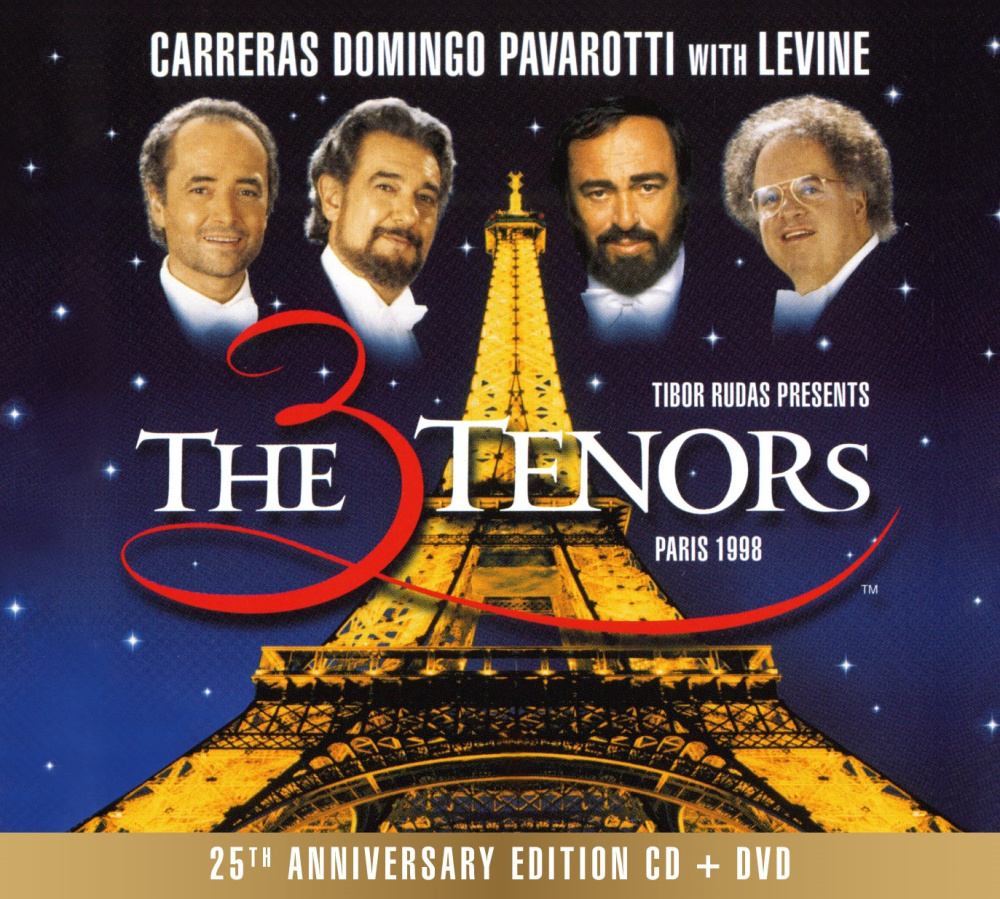 0028948589814 - The Three Tenors - Paris 1998 (25th Anniversary Edition) (CD + DVD) - Jose Carreras Placido Domingo Luciano Pavarotti (CD mit DVD)