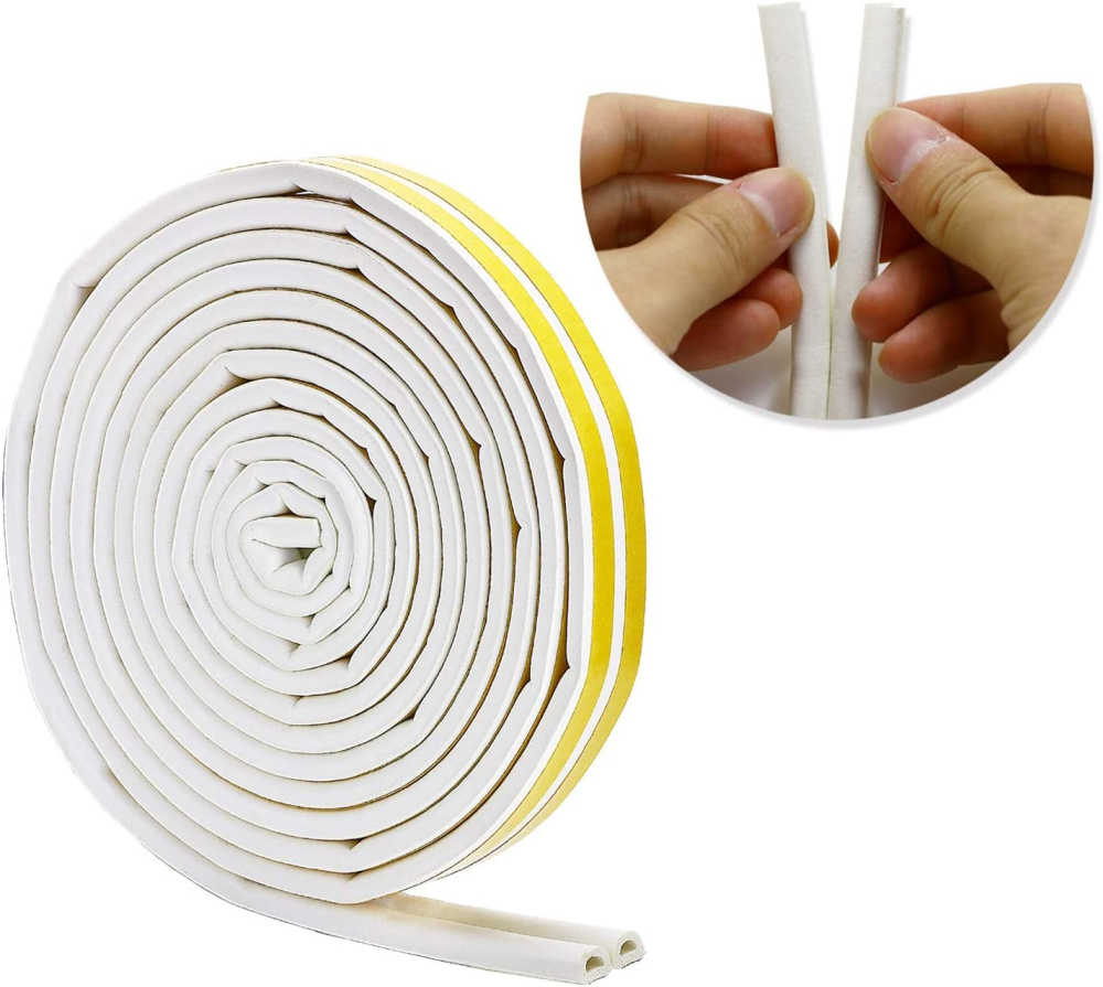 3er-Sparset (=18 m) Fenster- und Türdichtung, selbstklebend, in Weiß