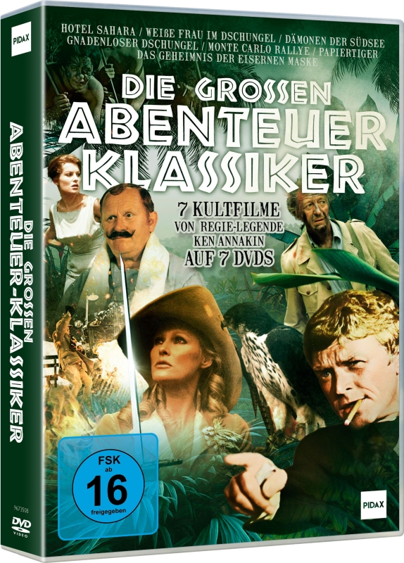 4260696735082 - Ken Annakin - GEBRAUCHT Die großen Abenteuer-Klassiker   Sieben Kultfilme von Regie-Legende Ken Annakin mit absoluter Starbesetzung [7 DVDs] - Preis vom 16112023 060137 h