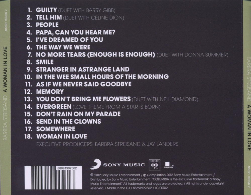A Woman In Love - The Greatest Hits