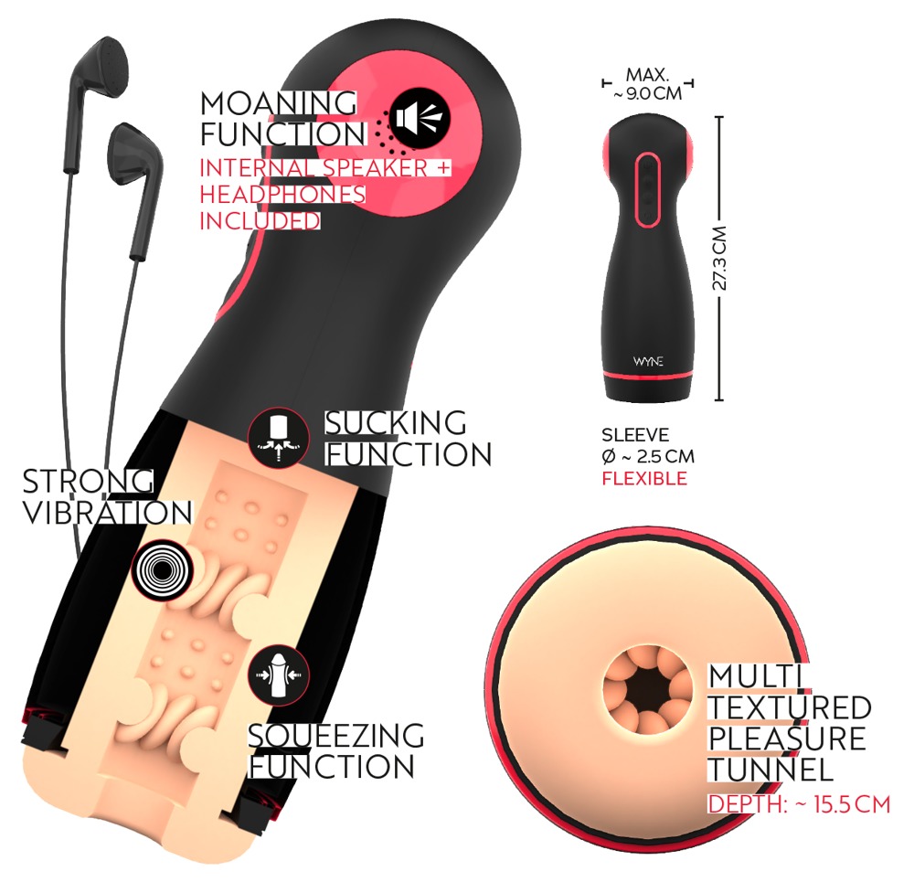 Masturbator mit Toneffekten