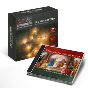 Das Weihnachtsoratorium + LED Metallstern Geschenkset