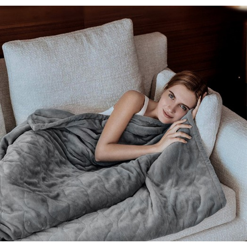 Heizdecke silbergrau