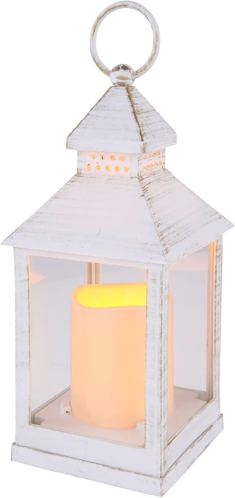 LED Laterne mit Kerzenoptik