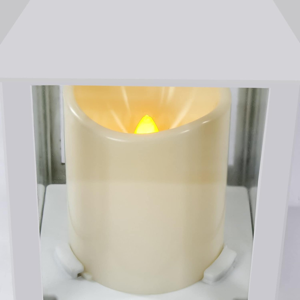 LED Laterne mit Kerzenoptik