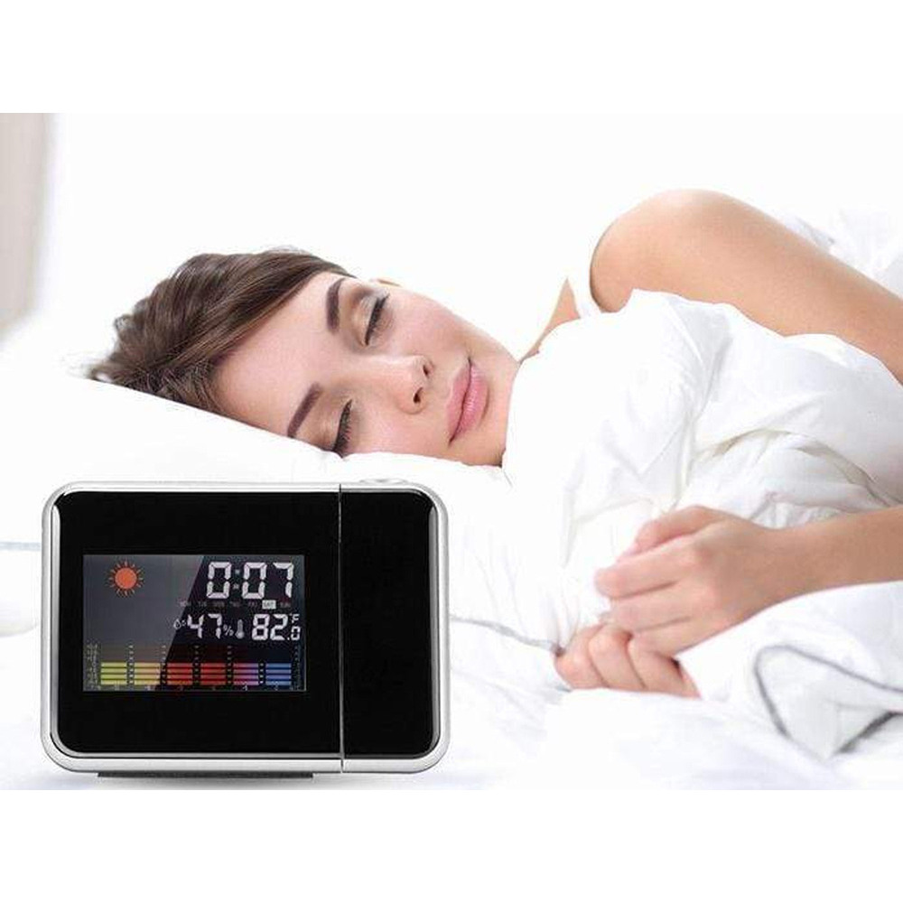 Projektionswecker und Wetterstation