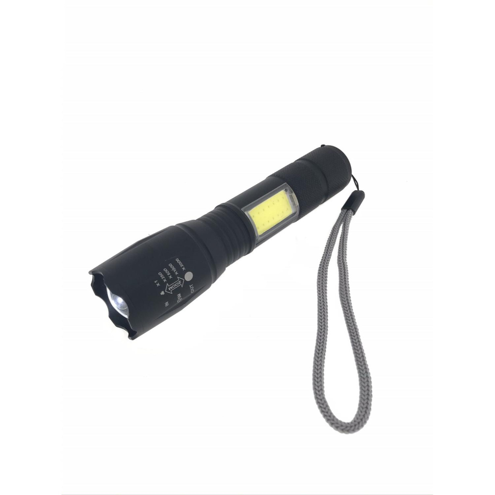 Produktabbildung: Wiederaufladbare Taschenlampe COB und LED 