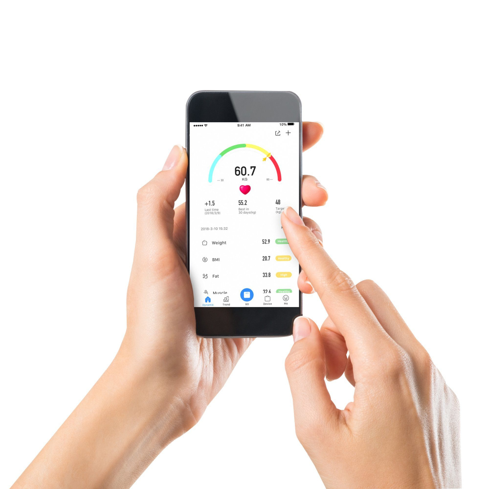 Analytische Personenwaage mit Bluetooth