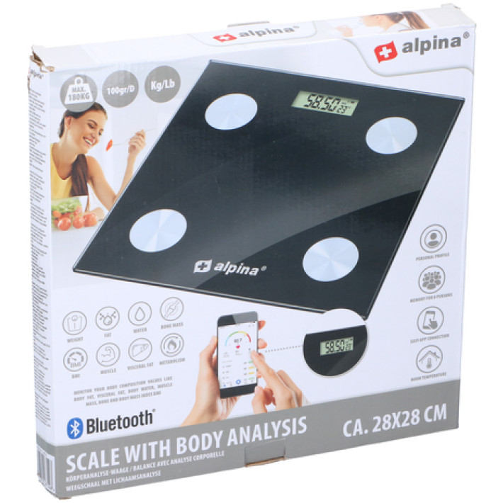 Analytische Personenwaage mit Bluetooth