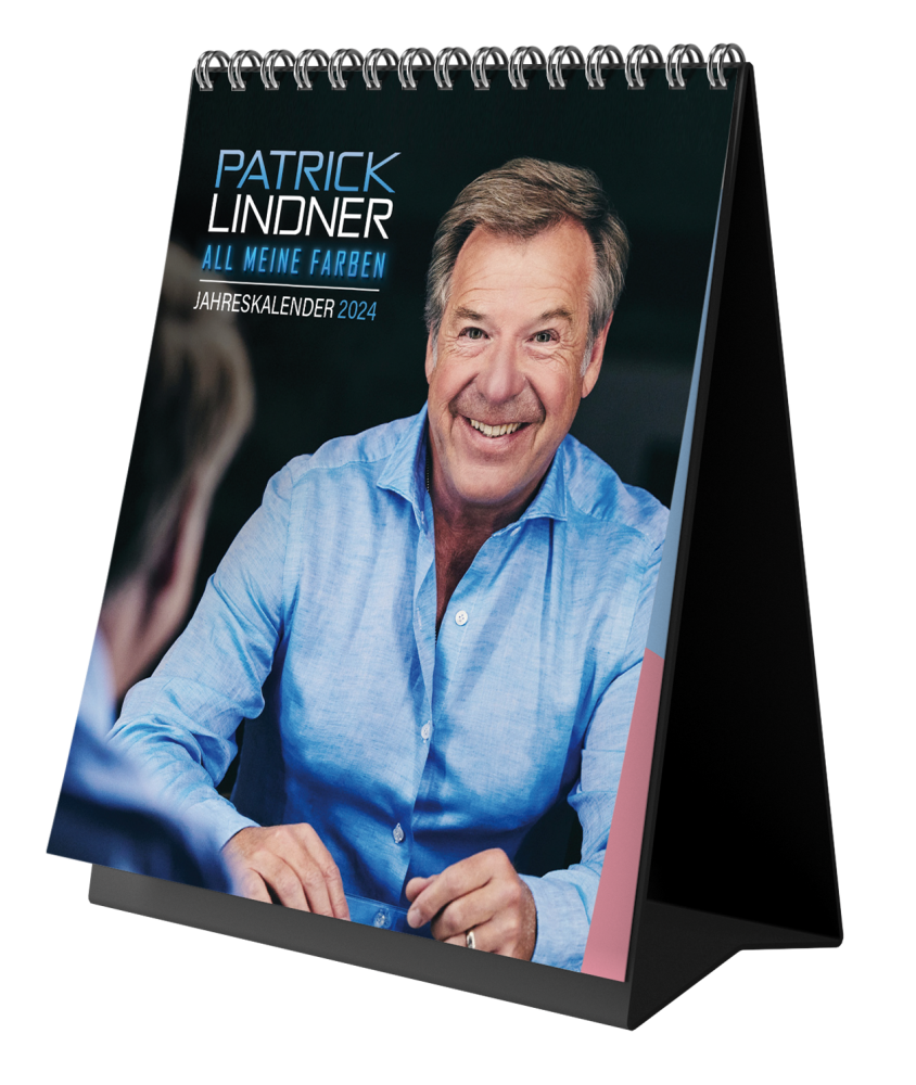 Tischkalender 2024 Patrick Lindner "All meine Farben" - NUR FÜR FANBOX