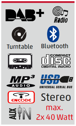 Retro-HiFi Anlage mit Encoding-Funktion