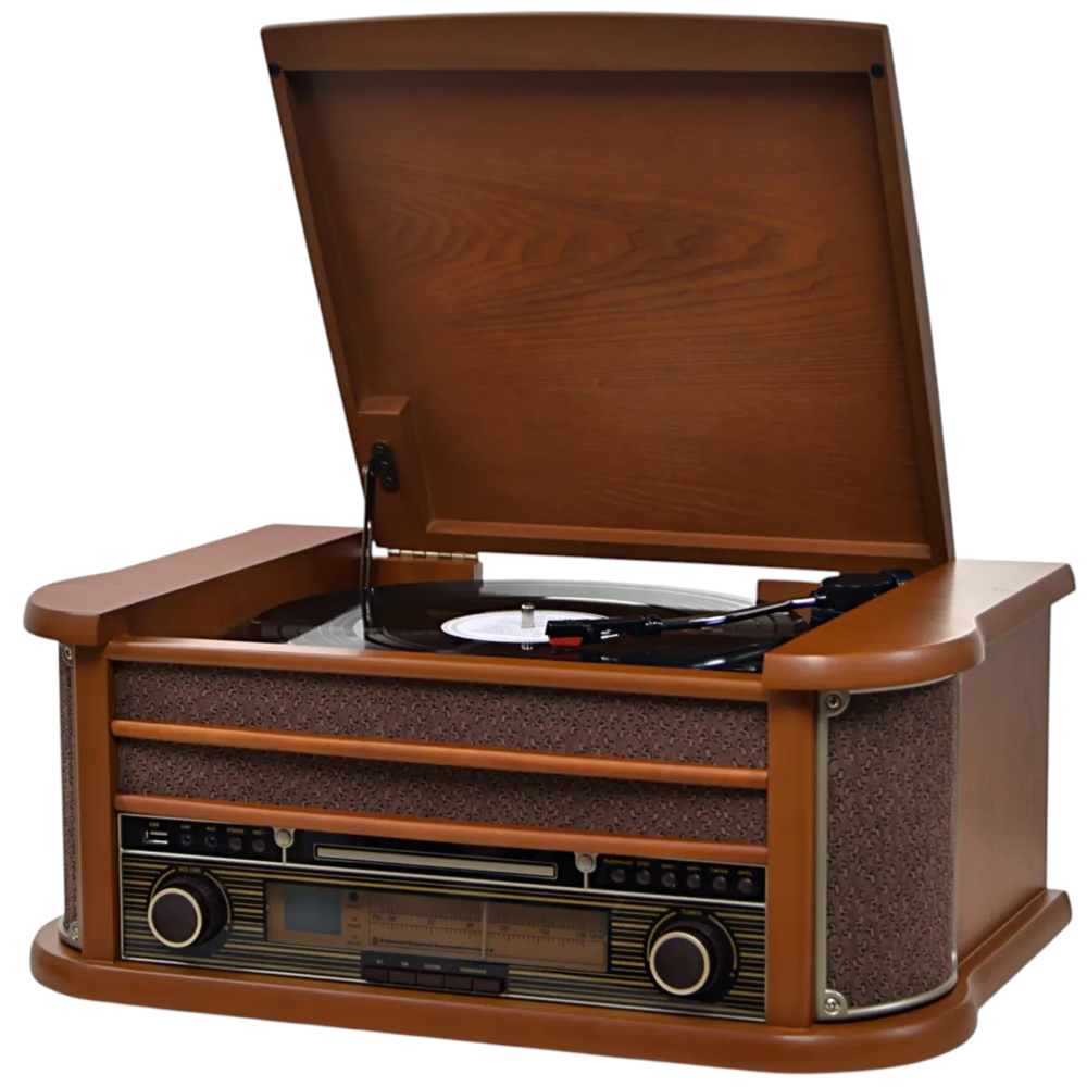 Produktabbildung: Retro-HiFi Anlage mit Encoding-Funktion