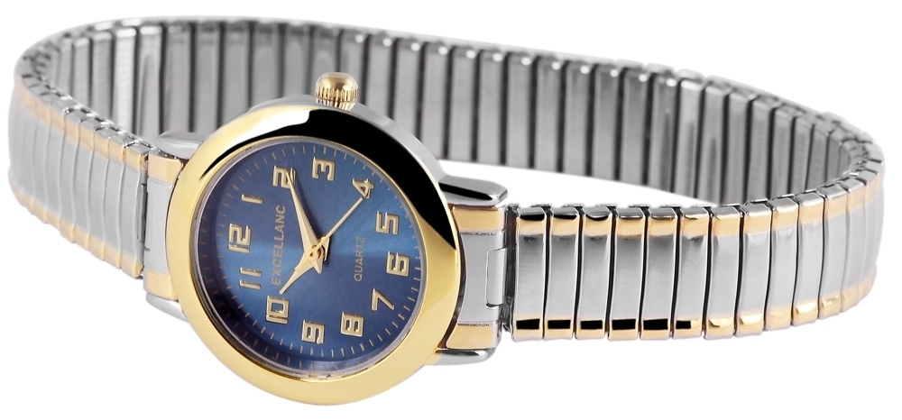 Damenuhr mit Edelstahlzugband Excellanc