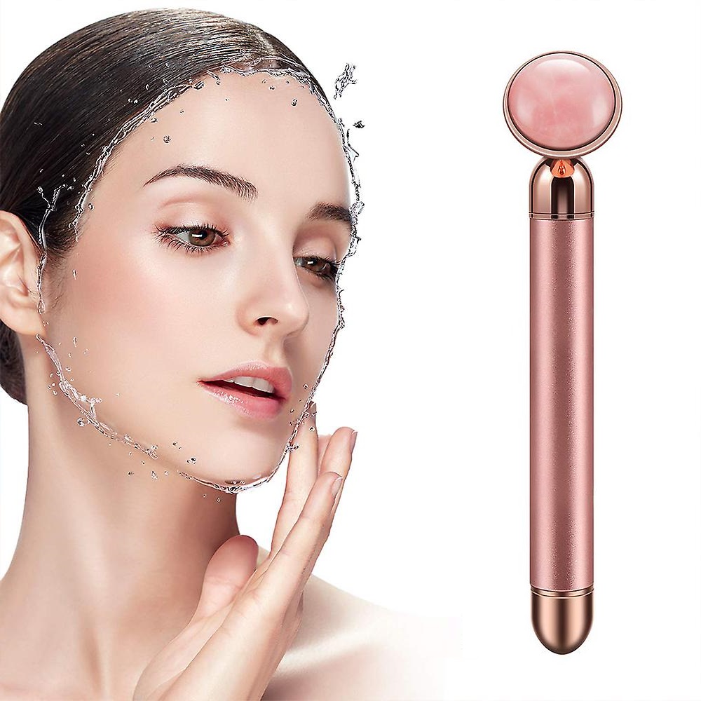 Produktabbildung: Gesichtsmassagegerät mit Rosenquarz