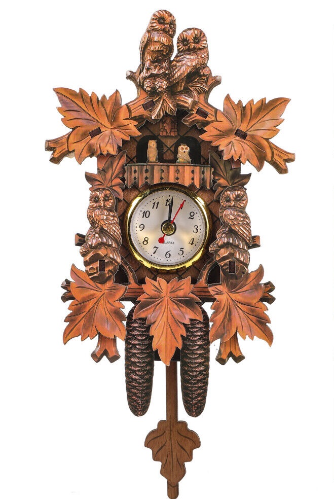 Mini-Pendeluhr Eulen