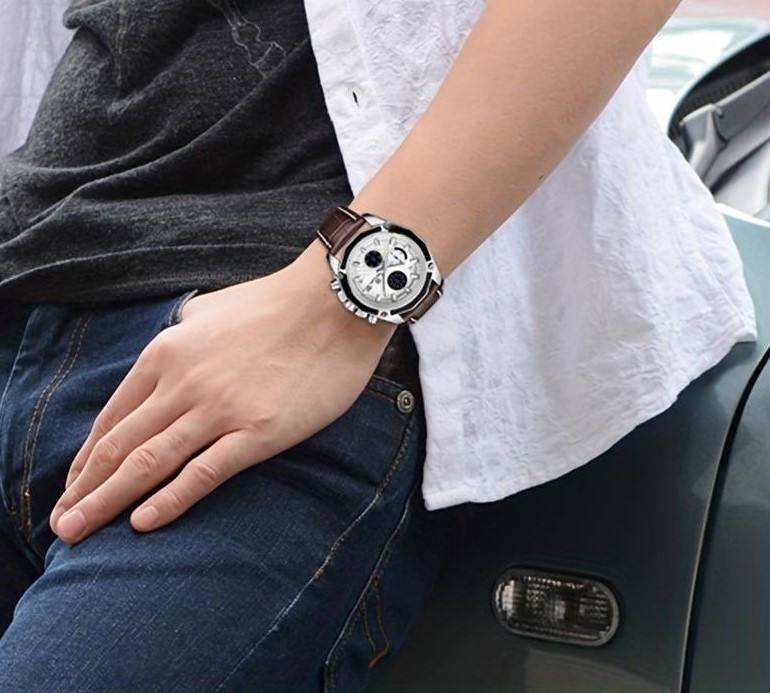 Herren-Armbanduhr Megir Chronos