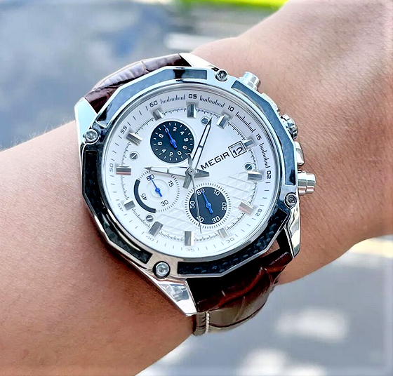 Herren-Armbanduhr Megir Chronos