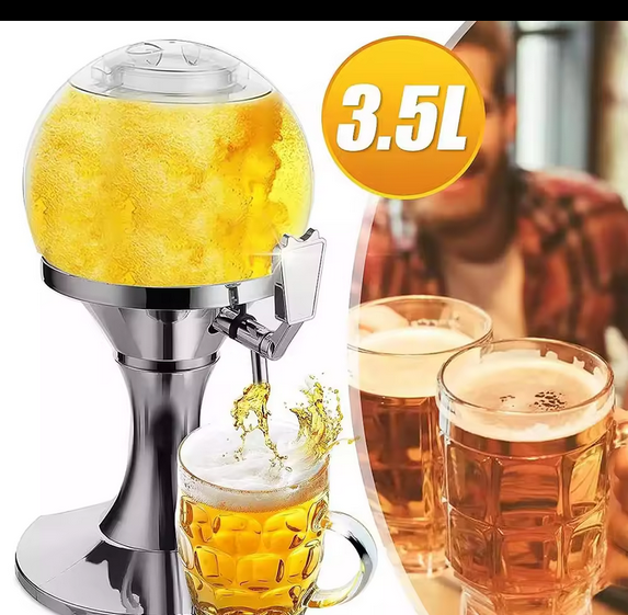 Zapfanlage für Getränke mit Eisbehälter 3,5l