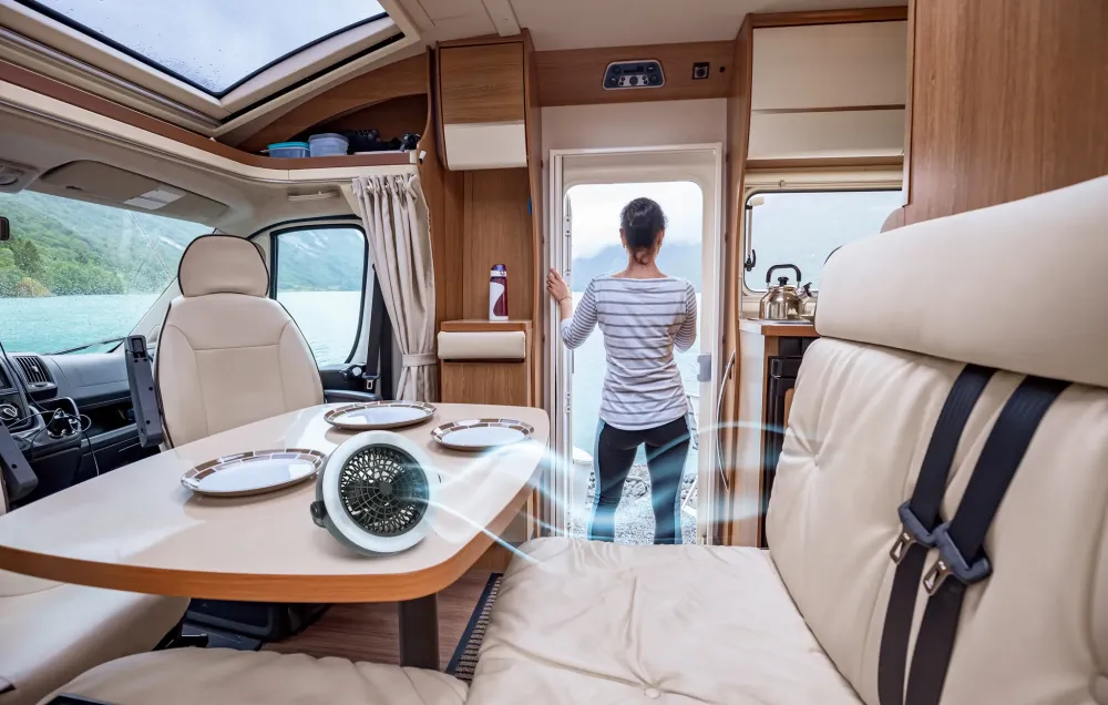 2-in-1 LED-Lampe und Ventilator