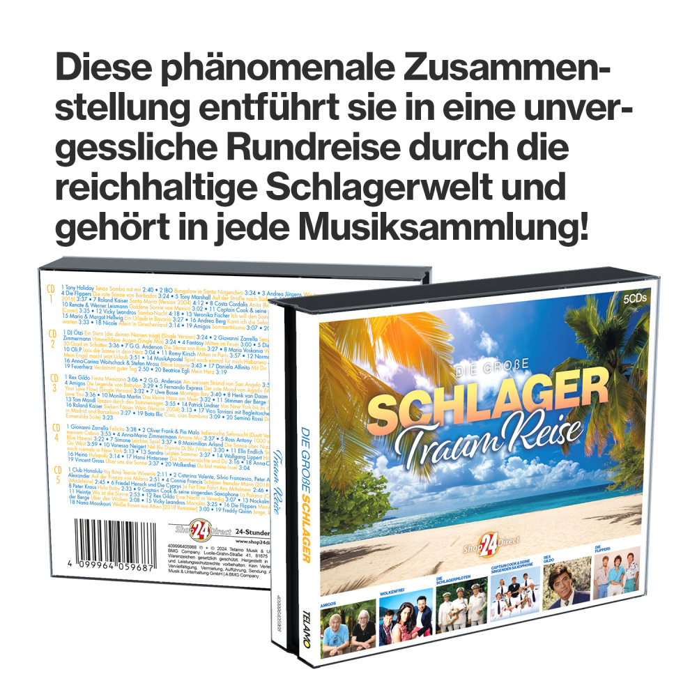 Die große Schlager TraumReise + GRATIS Fanbox Eloy de Jong