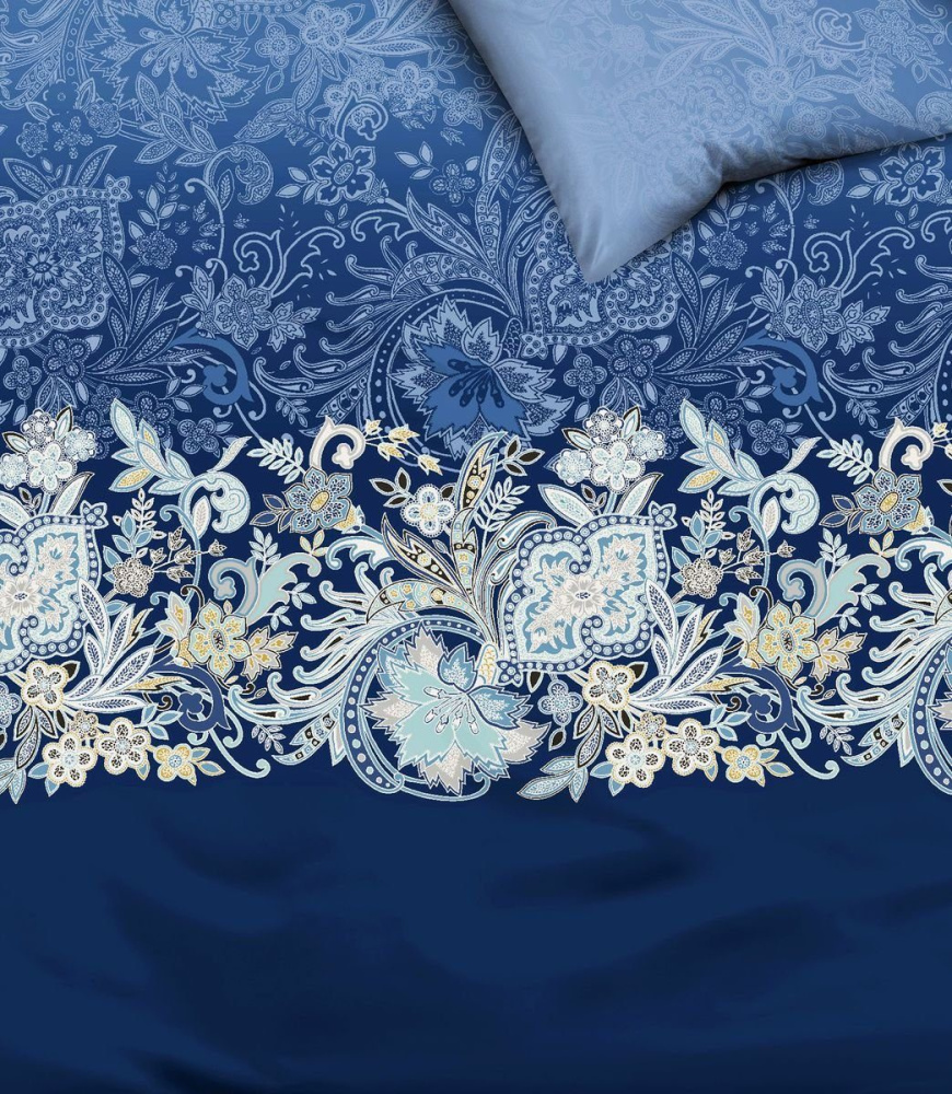 3-teilige Baumwoll-Bettwäsche Bohème