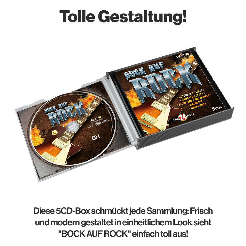 BOCK AUF ROCK! + GRATIS Anstecker E-Gitarre