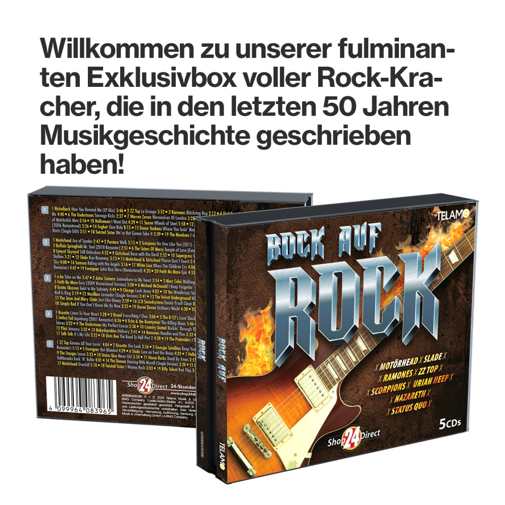 BOCK AUF ROCK! + GRATIS Anstecker E-Gitarre