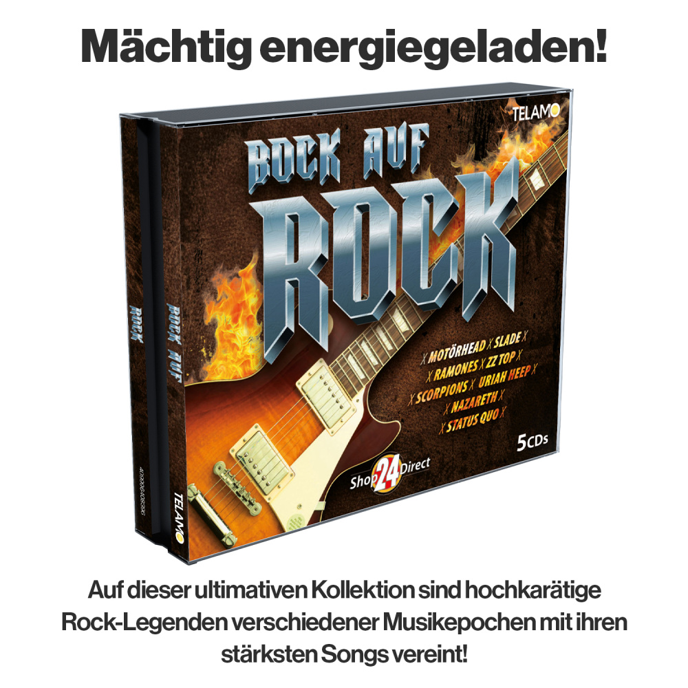 BOCK AUF ROCK! + GRATIS Anstecker E-Gitarre