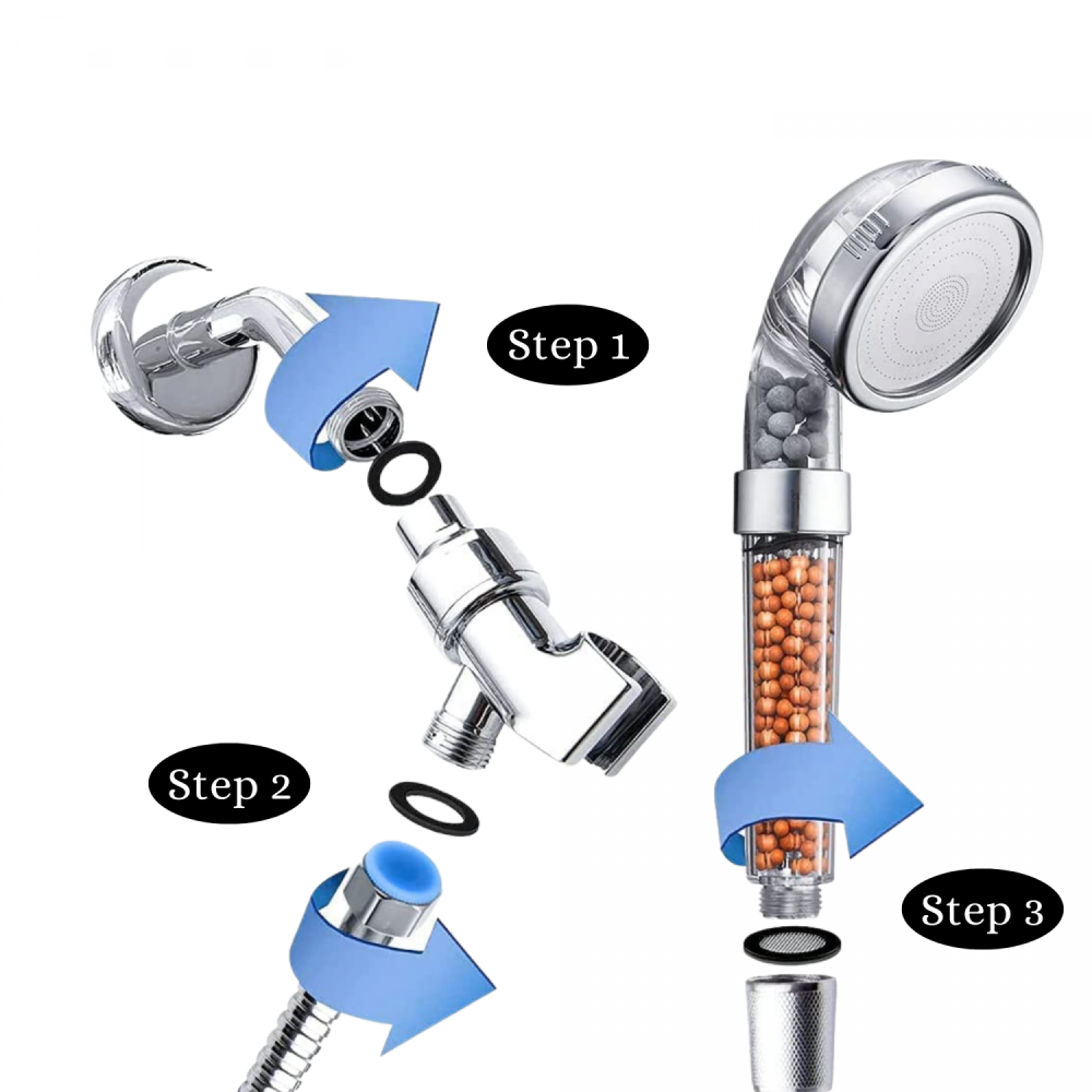 Wassersparender Duschkopf