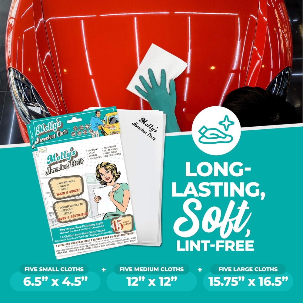 Molly's Marvelous Mikrofaser-Reinigungstuch (15 Stück)