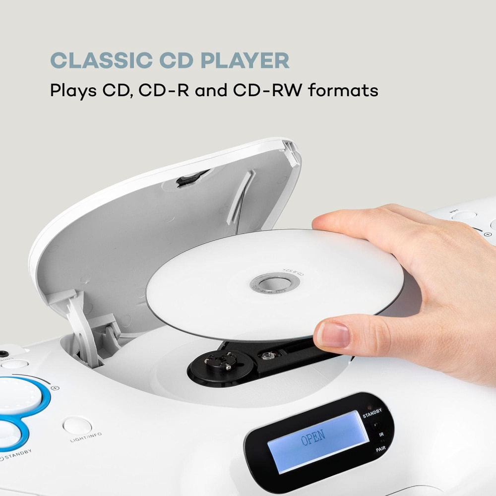 Spacewoofer Boombox weiß