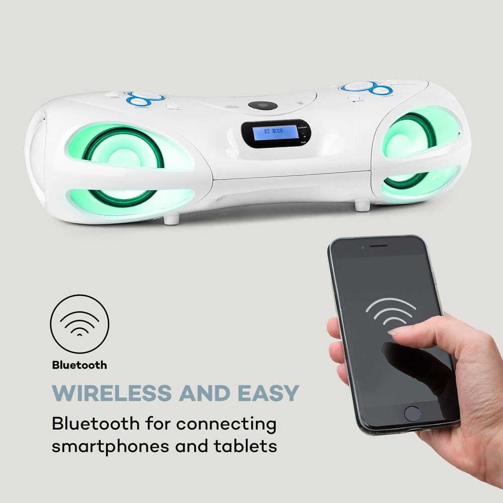 Spacewoofer Boombox weiß