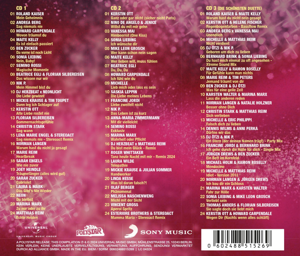 Schlager 2024 - Die Hits des Jahres