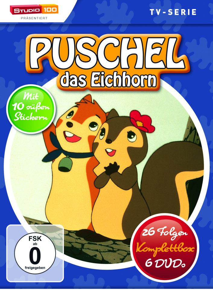 5414233166375 - Puschel das Eichhorn - 26 Folgen Komplettbox (DVD)