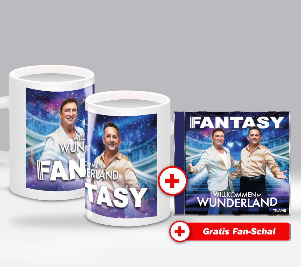 Willkommen im Wunderland Fan-Set Tasse + CD