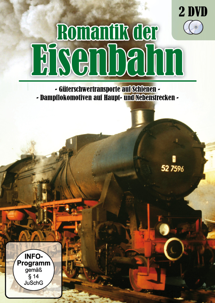 4260187034502 - Romantik Der Eisenbahn - Dampflokomotiven & Güterschwertransporte (2 DVDs)