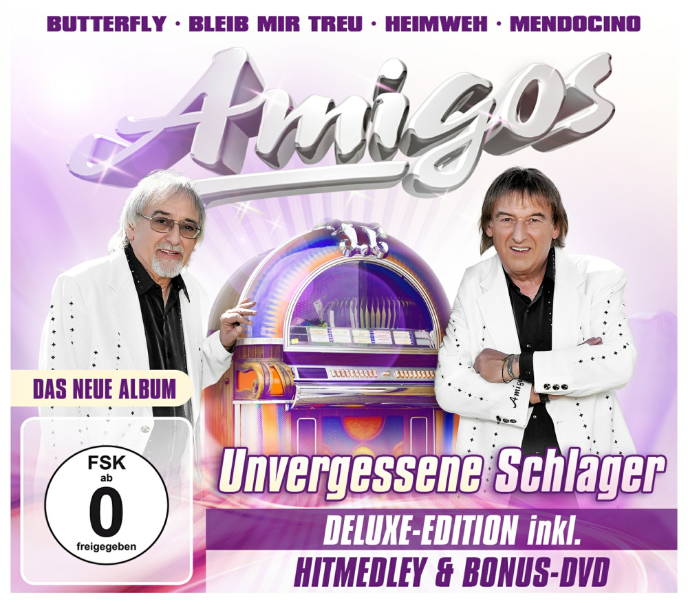 9002986720201 - Unvergessene Schlager CD+DVD - Amigos (Audio CD mit DVD)