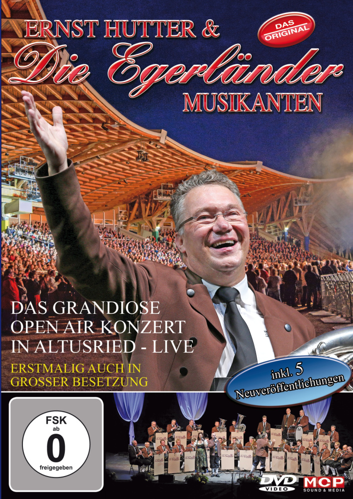 9002986633549 - Ernst Hutter & die Egerländer Musikanten - Das Grandiose Open Air Konzert in Altusried - Live (DVD)