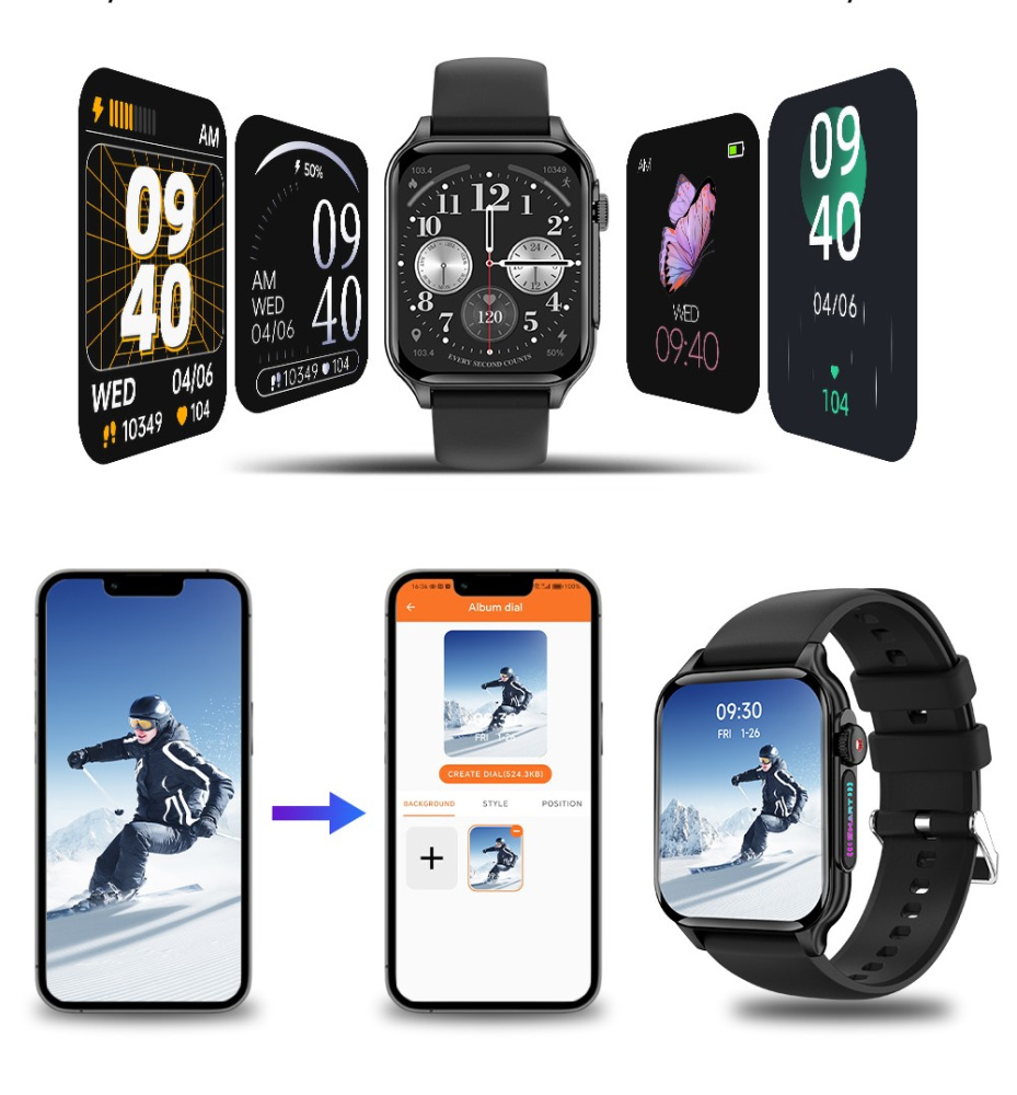 Smartwatch ChronoStellar schwarz