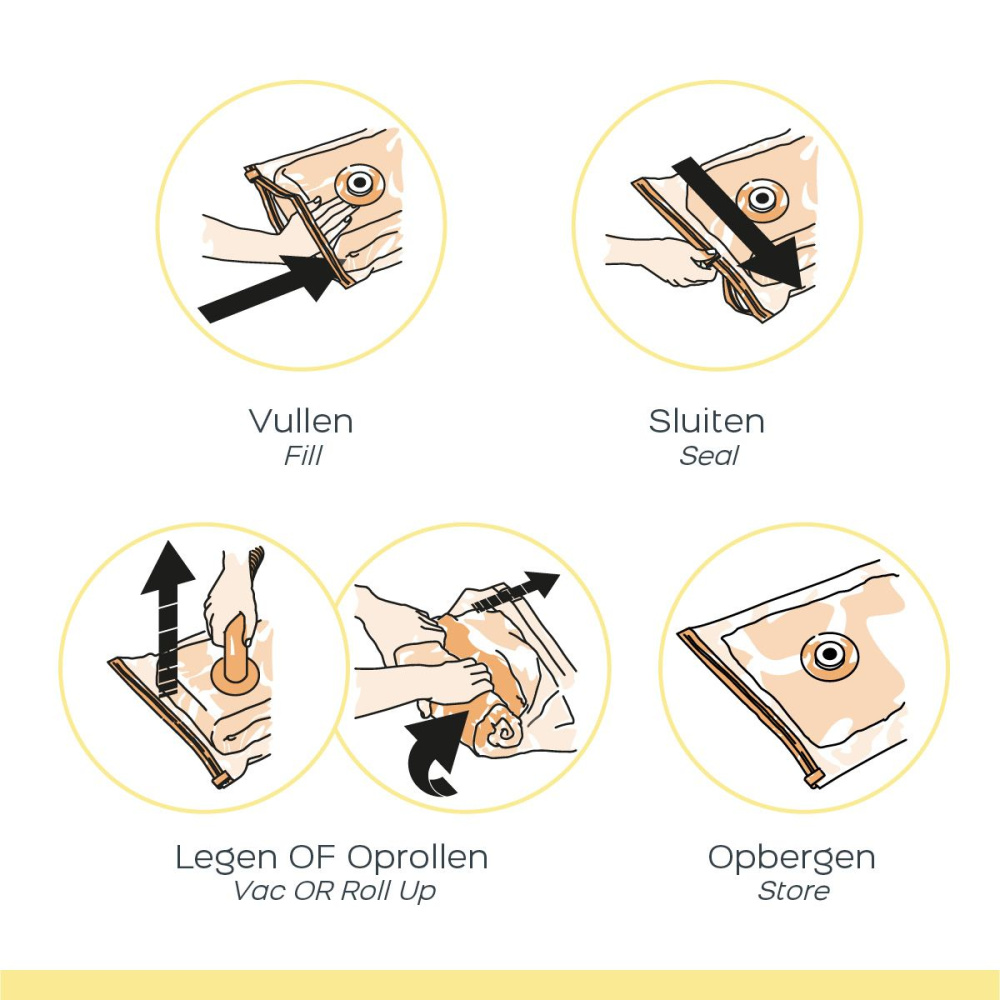 Vakuumbeutel-Set Space Buddy 7 tlg.