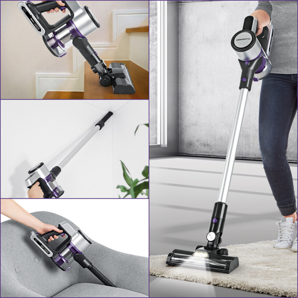 Kabelloser Akku Hand- & Bodenstaubsauger lila