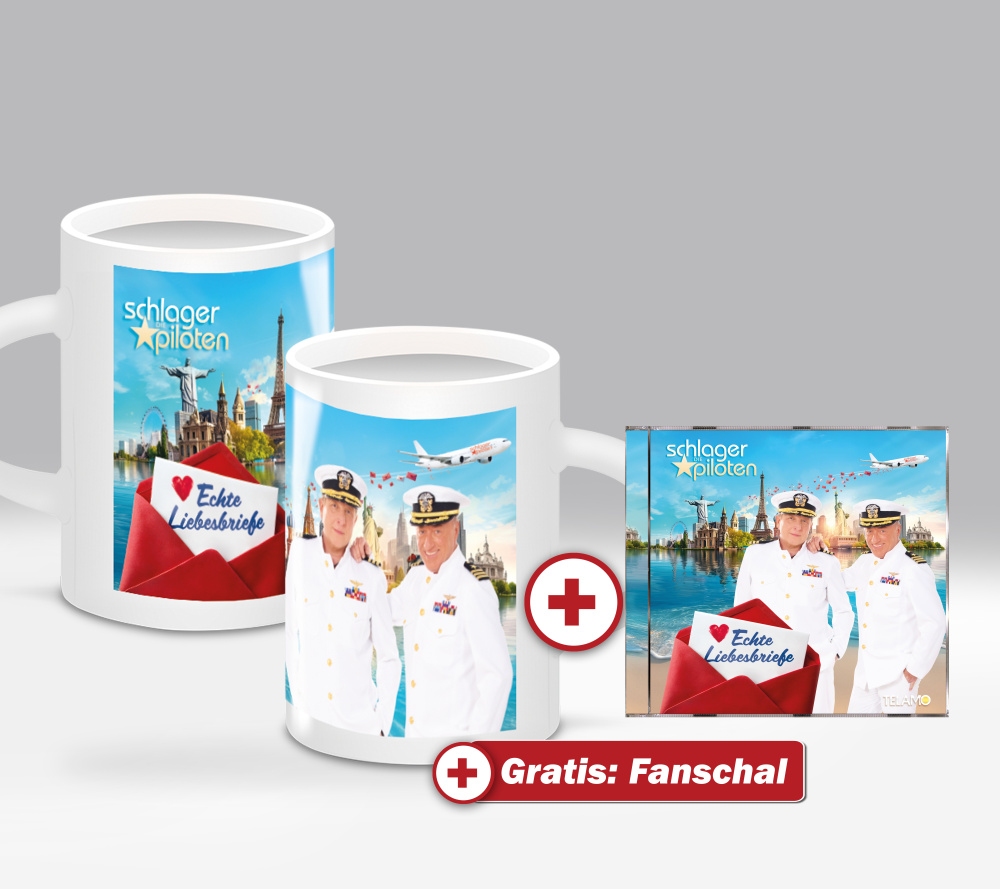 Echte Liebesbriefe Fan-Set Tasse + CD