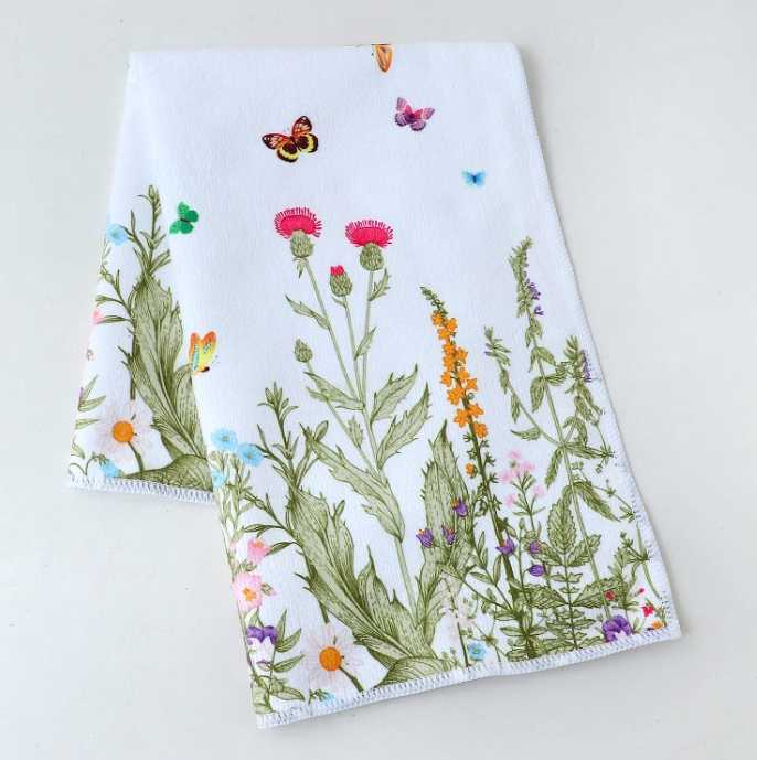 Geschirrtücher Blumenmuster 4er Set