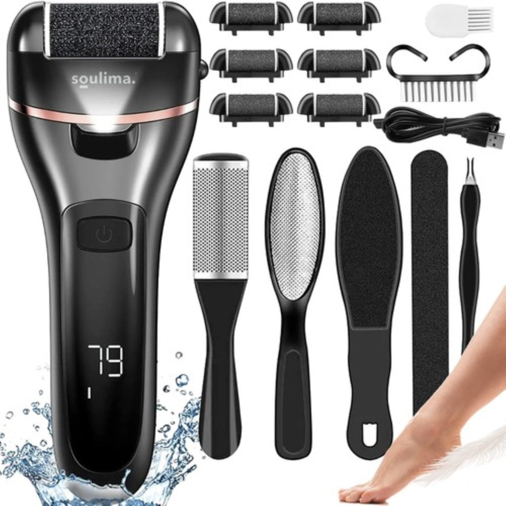 Elektrischer Hornhautentferner mit Zubehör